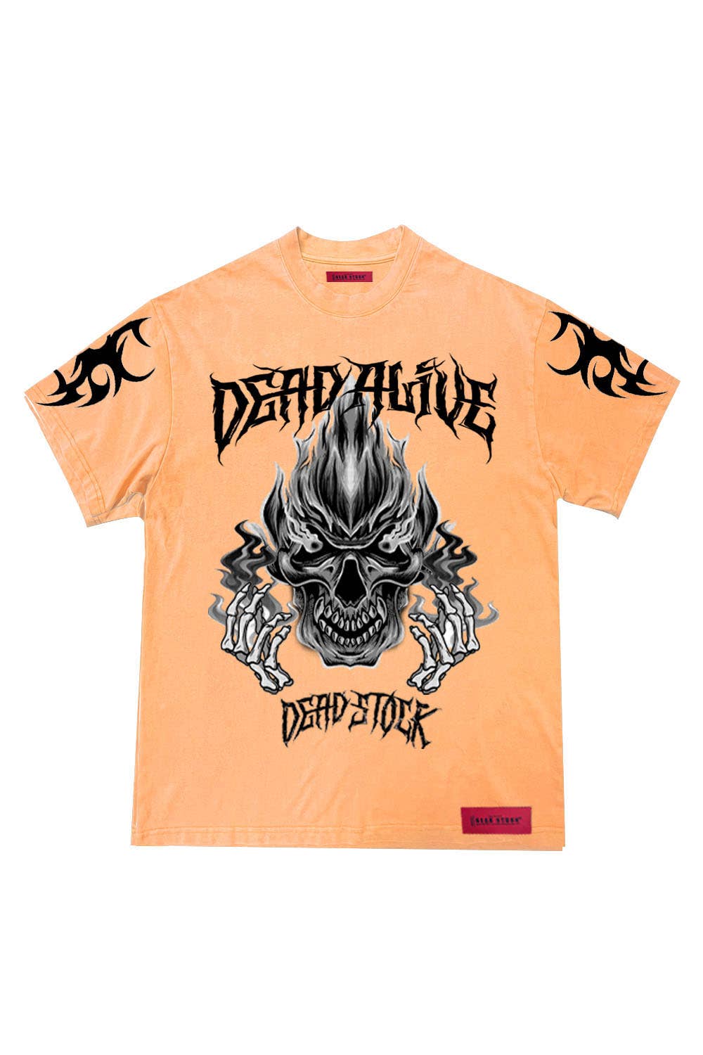 Dead Alive Garment Dye Tshirts Vintage Orange