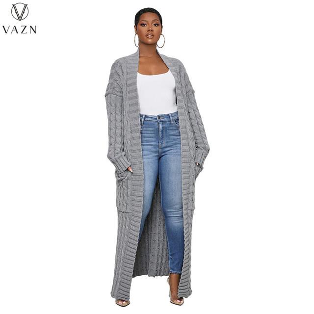 Unique Cable Knit Dual Pocket Cardigan