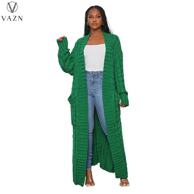 Unique Cable Knit Dual Pocket Cardigan