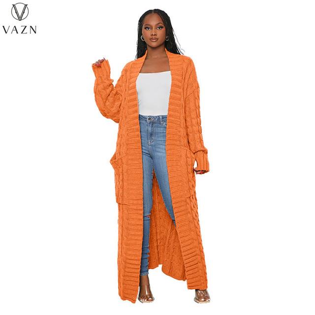Unique Cable Knit Dual Pocket Cardigan