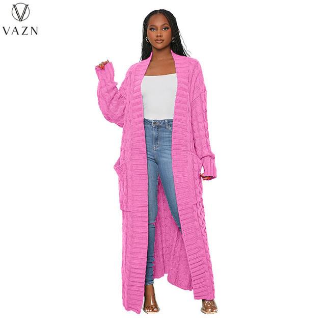 Unique Cable Knit Dual Pocket Cardigan