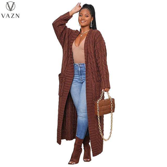 Unique Cable Knit Dual Pocket Cardigan