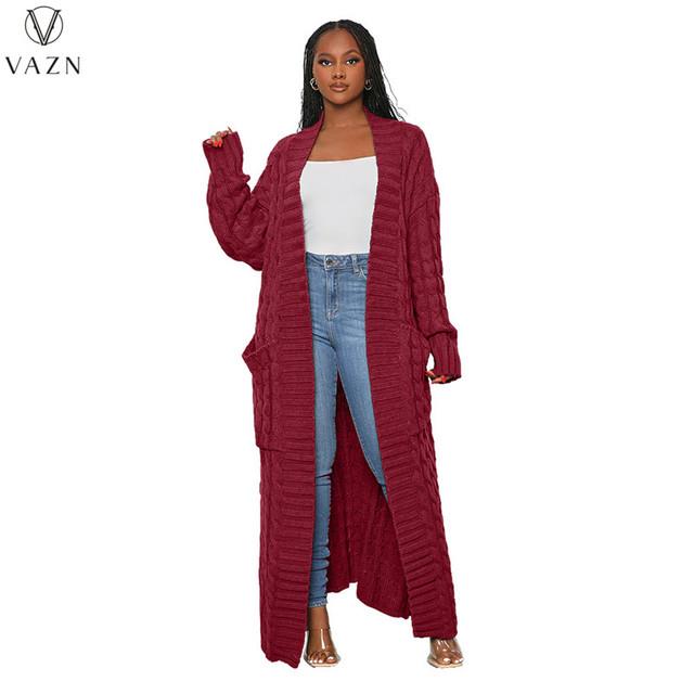 Unique Cable Knit Dual Pocket Cardigan