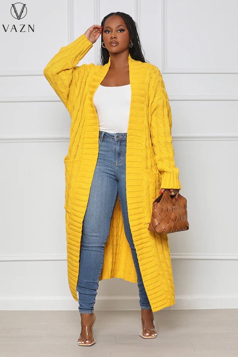 Unique Cable Knit Dual Pocket Cardigan