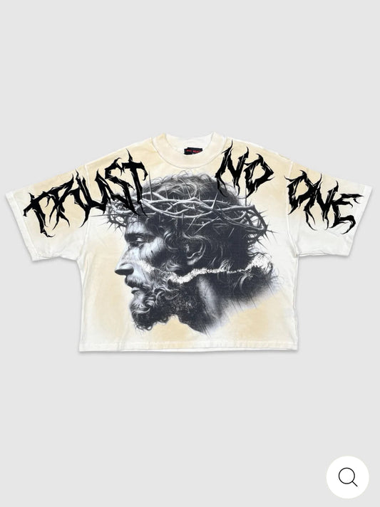 Trust No One Cropped Tee