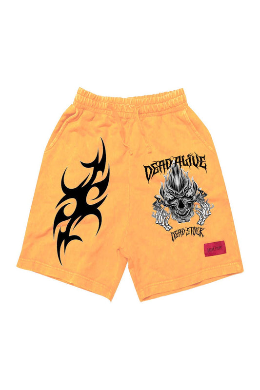 Dead Alive Garment Dye Shorts Vintage Orange